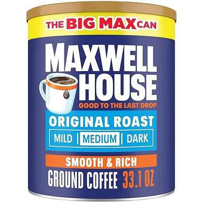 Maxwell House Original Roast Ground Coffee – 33.1 oz Canister