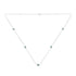 Sterling Silver Treated Blue Color Diamond Station Necklace (1/2 cttw, Blue Color, I2-I3 Clarity) by Bids.com