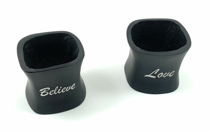 Christmas Napkin Rings Set of 4 - Handmade Aluminum Holiday Table Decor