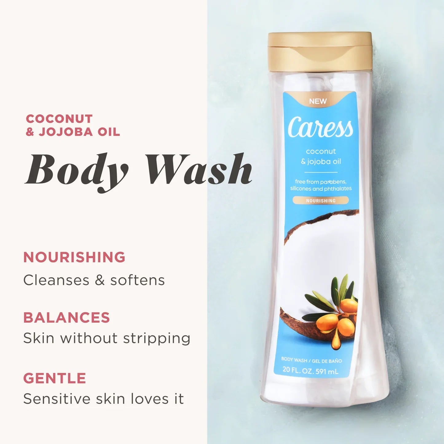 Carres Coconut &amp; Jojoba Oil Body Wash  DestGlow