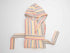 Rainbow Hooded Linen Kids Robe