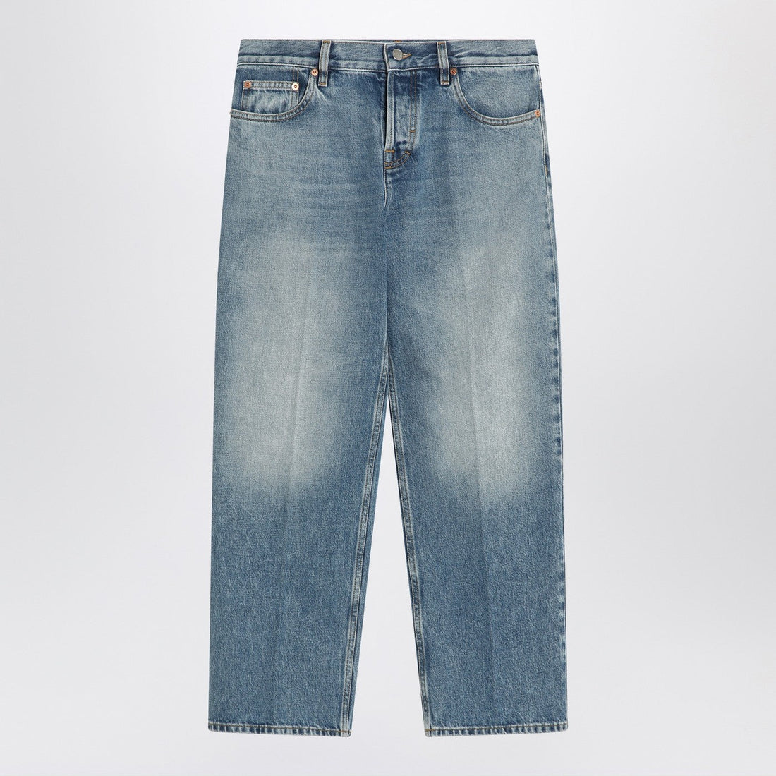 Gucci Straight Light Blue Jeans With Faded Effect Women by Luosophy