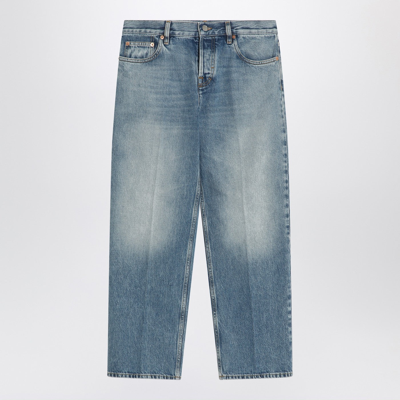 Gucci Straight Light Blue Jeans With Faded Effect Women by Luosophy