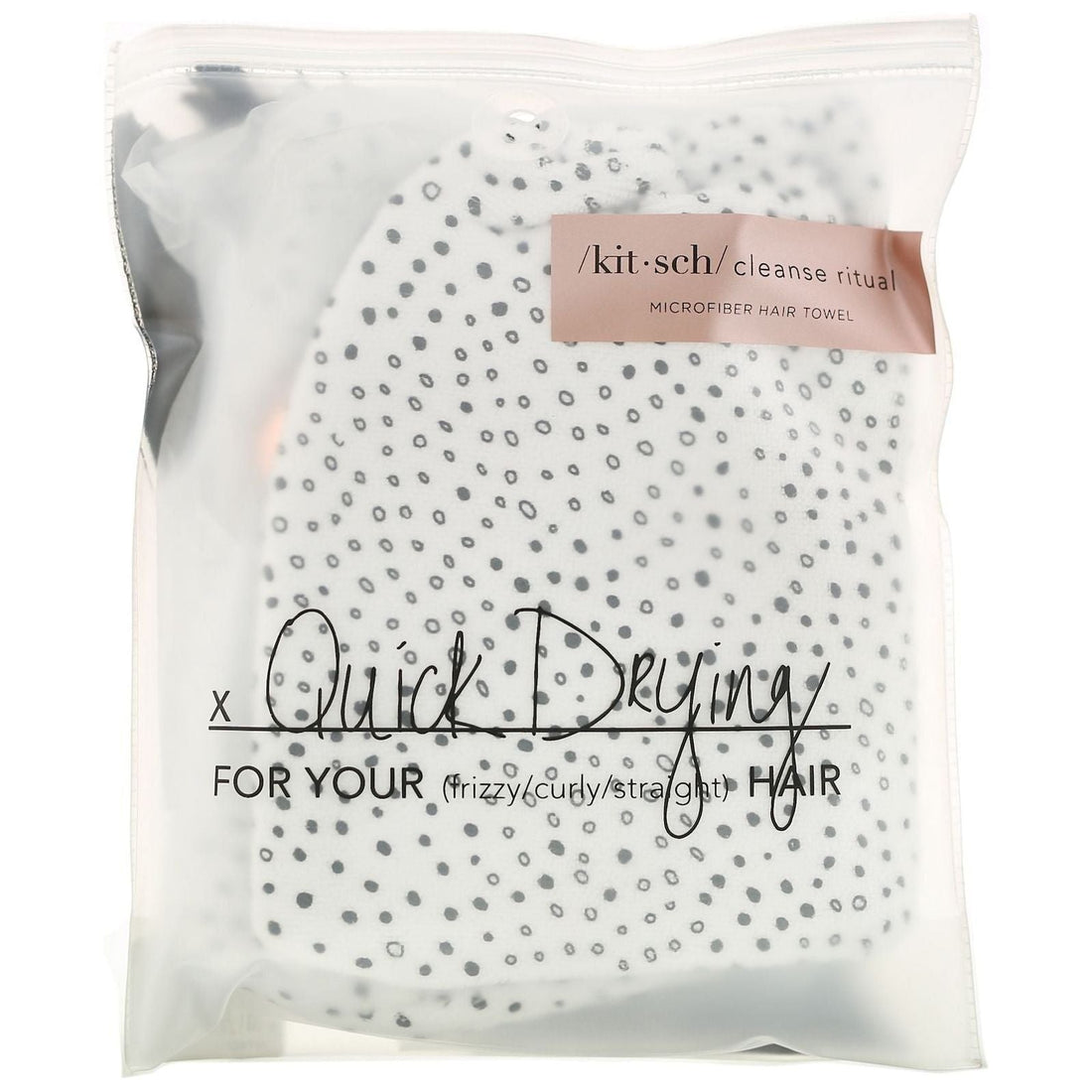 KitSch Drying Hair Towel Micro Dot