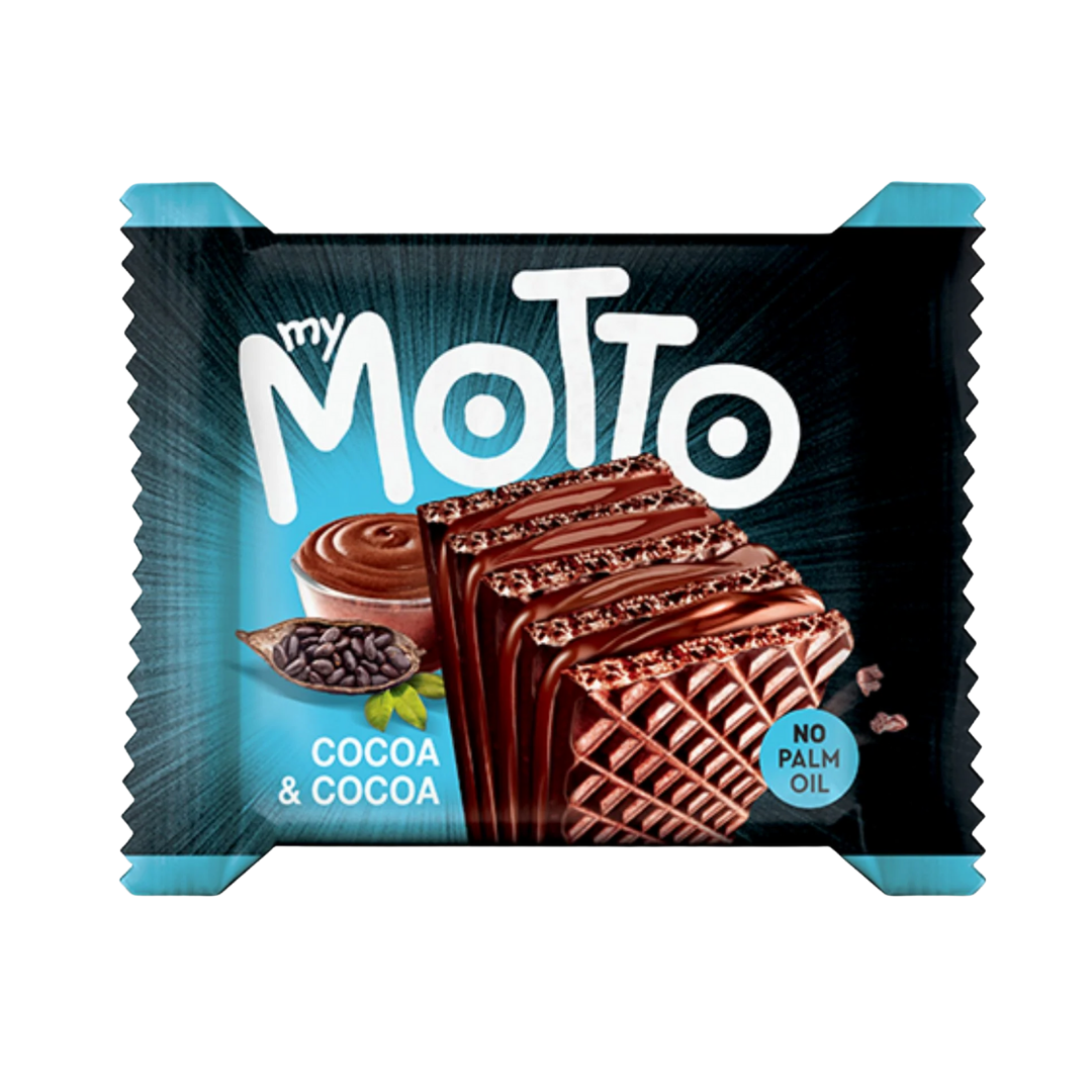 My Motto Wafer Bar Cocoa &amp; Cocoa 1.6oz by Farmacias Savia