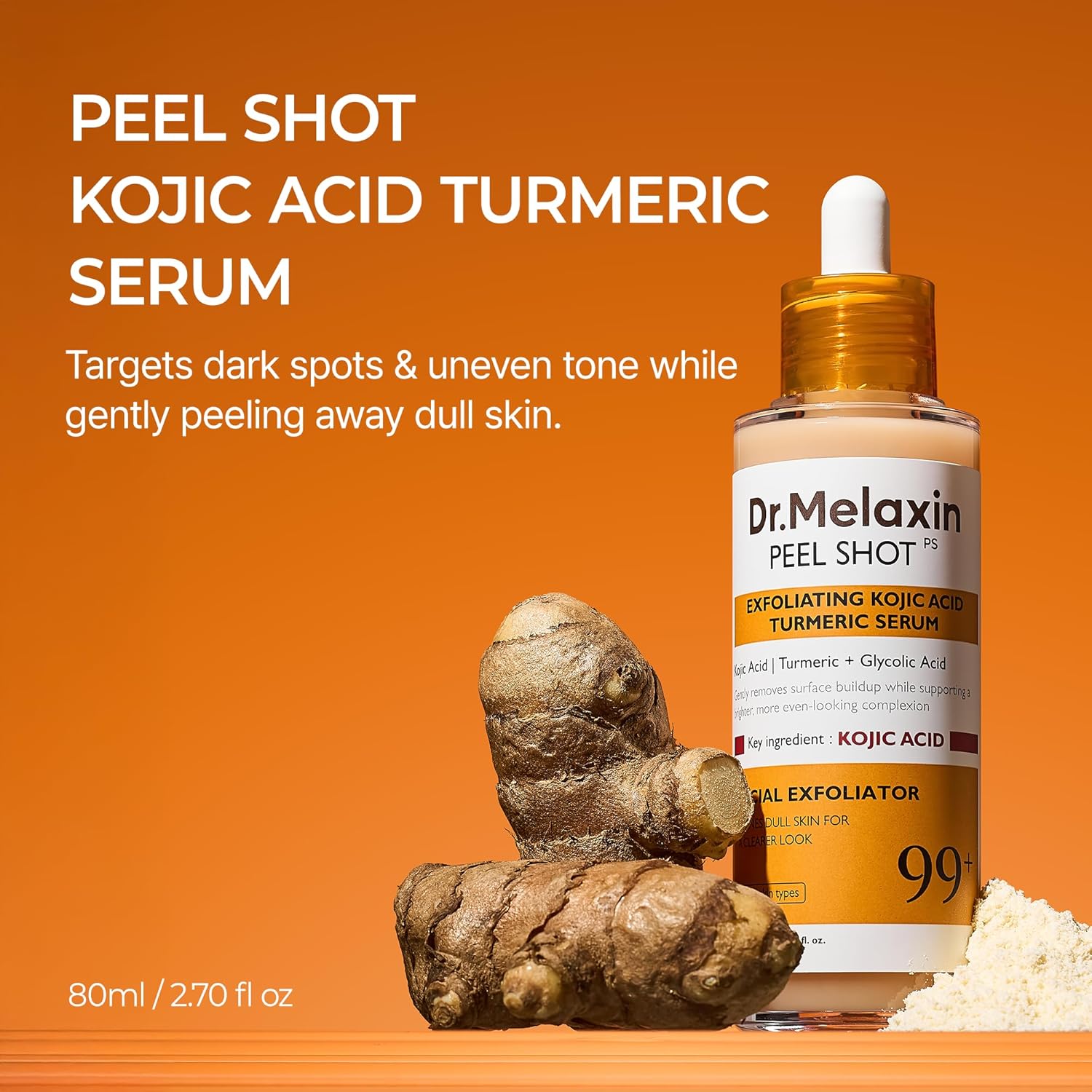 Dr. Melaxin Peel Shot Exfoliating Kojic Acid Turmeric Serum by AsiaBeautyMall