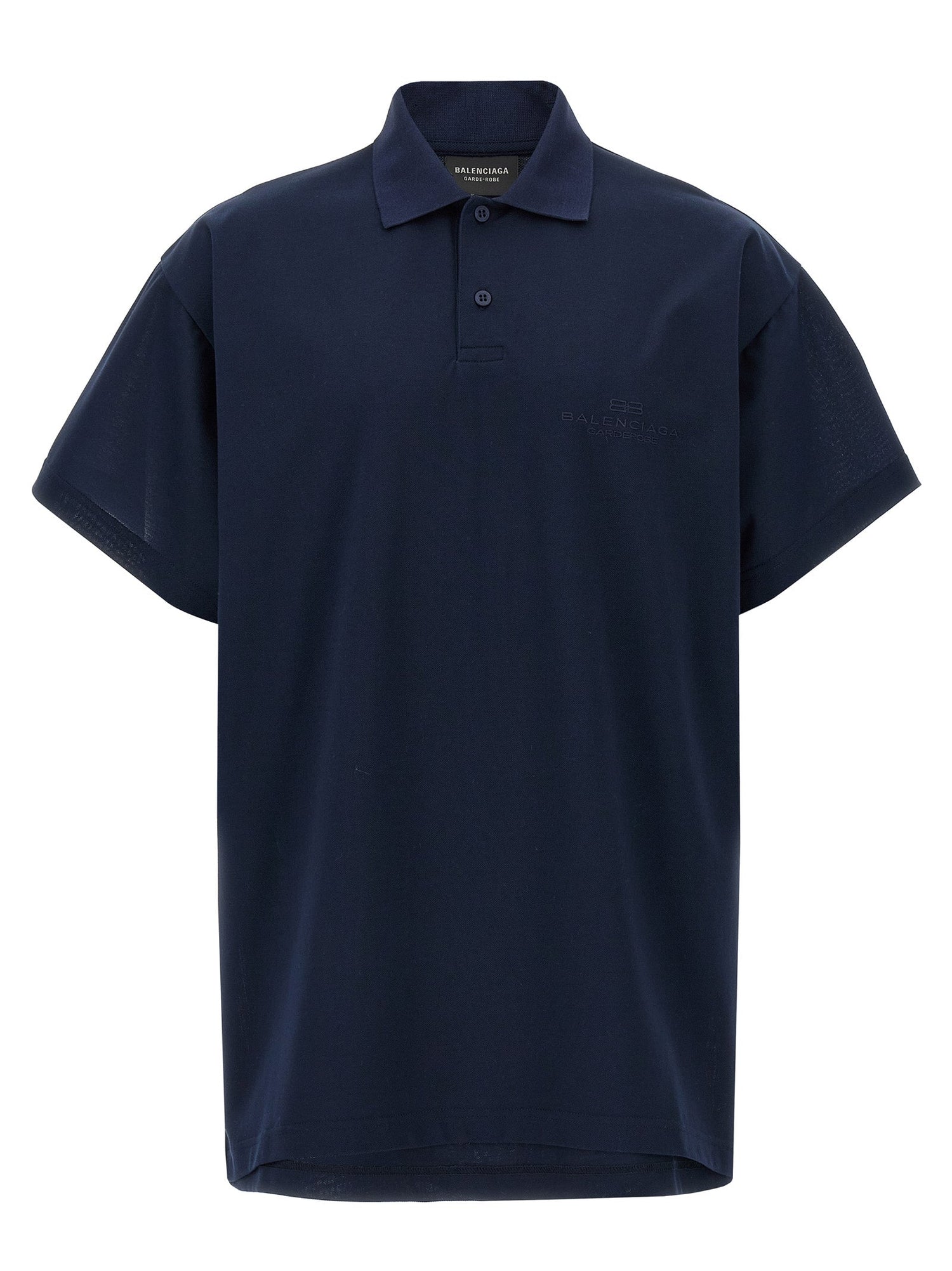 Balenciaga Men Embroidery Polo Shirt by Luosophy