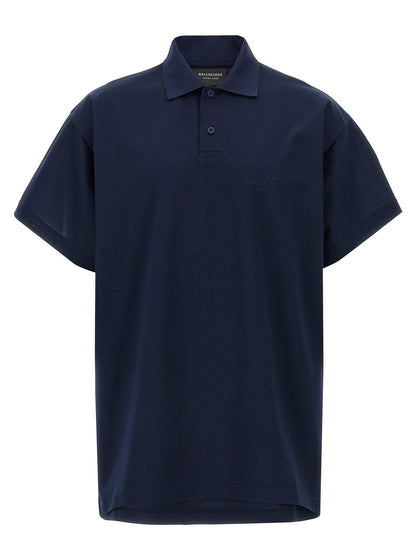 Balenciaga Men Embroidery Polo Shirt by Luosophy
