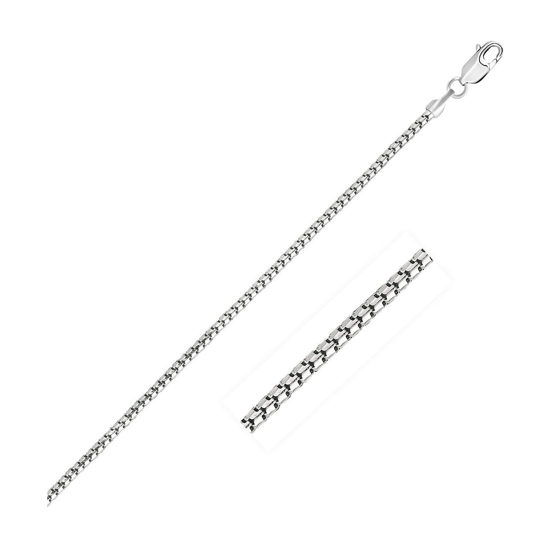 14k White Gold Ice Chain 1.3mm by Bids.com