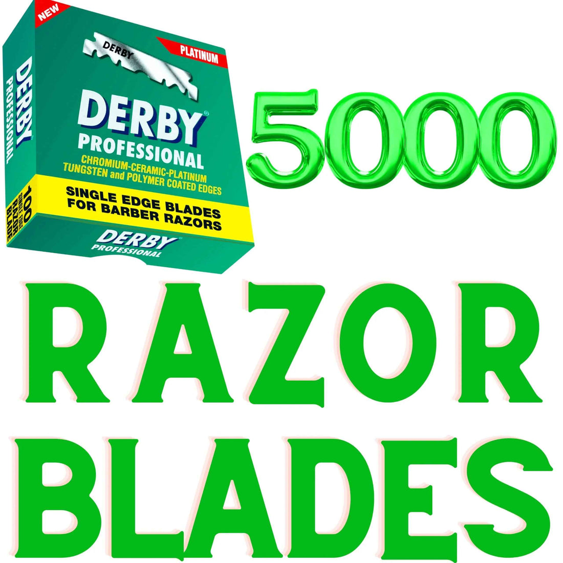Derby Professional Single Edge Razor Blades - 5000 ct