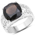 7.09 Carat Genuine Smoky Quartz .925 Sterling Silver Ring by Bids.com