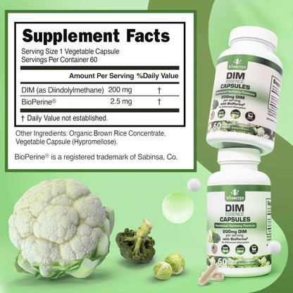 DIM Estrogen Supplement - Hormone Balance, Skin Health, and Menopause Support | Vitamized