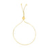 14k Yellow Gold Adjustable Lariat Style Heart Motif Bracelet by Bids.com