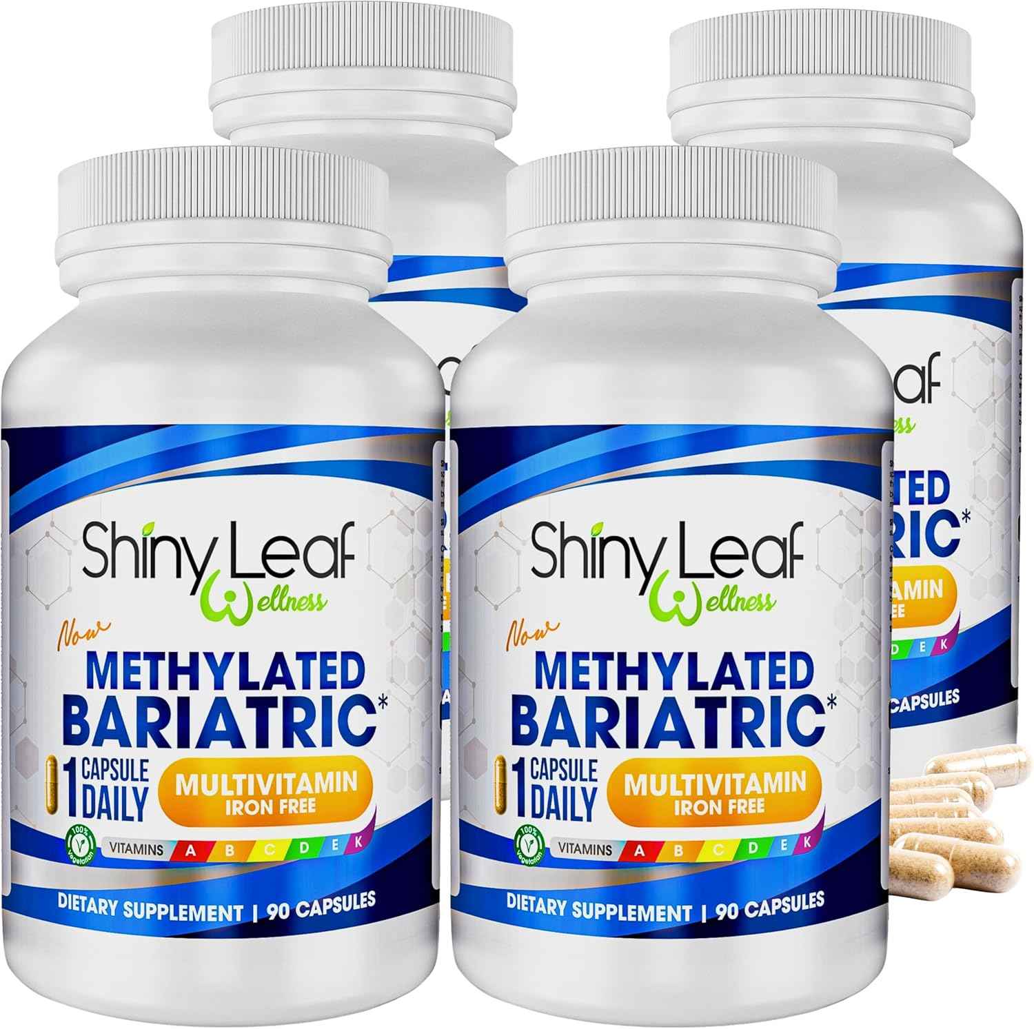 Shiny Leaf Methylated Bariatric Multivitamin Without Iron