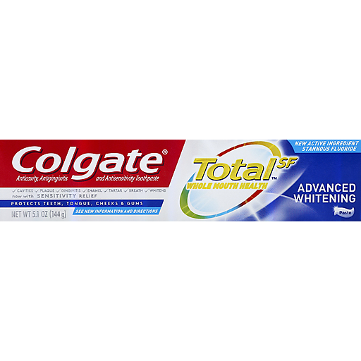 Colgate Total Advanced Whitening Paste Toothpaste, 5.1 Oz by Pasteur Pharmacy