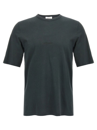 Saint Laurent Men Logo Embroidery T-Shirt by Luosophy