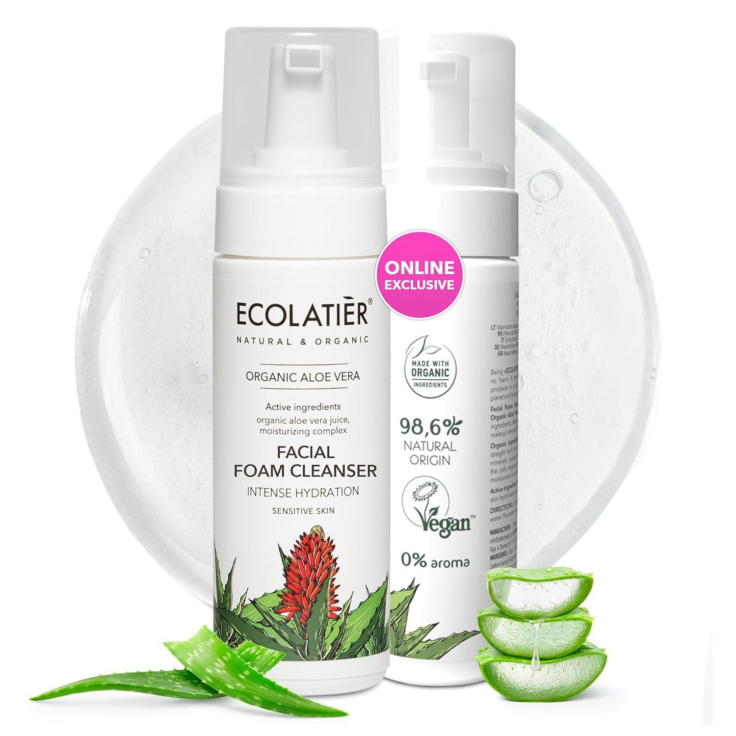 x-Facial Foam Cleanser Intense Hydration Organic Aloe Vera by Damask Rose