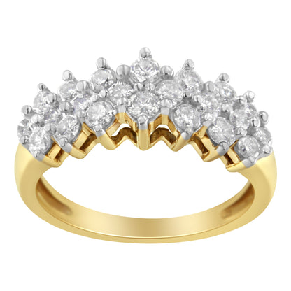 10K Yellow Gold Round Diamond Ring (1 cttw, J-K Color, I1-I2 Clarity) by Bids.com