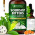 Soursop Bitters Liquid Drops – Premium Herbal Blend with Soursop Leaves, Black Seed, Moringa, Ashwagandha, Senna, Goat Weed & Ginger, 2 fl oz by FreshDrinkUS - Natural and Premium Herbal Tea