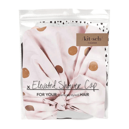 KitSch Elevated Shower cap Blush Dot by Pasteur Pharmacy