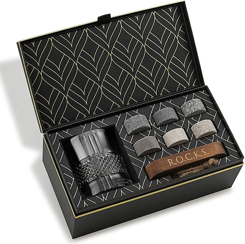 Premium Crystal Glass & Granite Stone Set - Reserve Edition