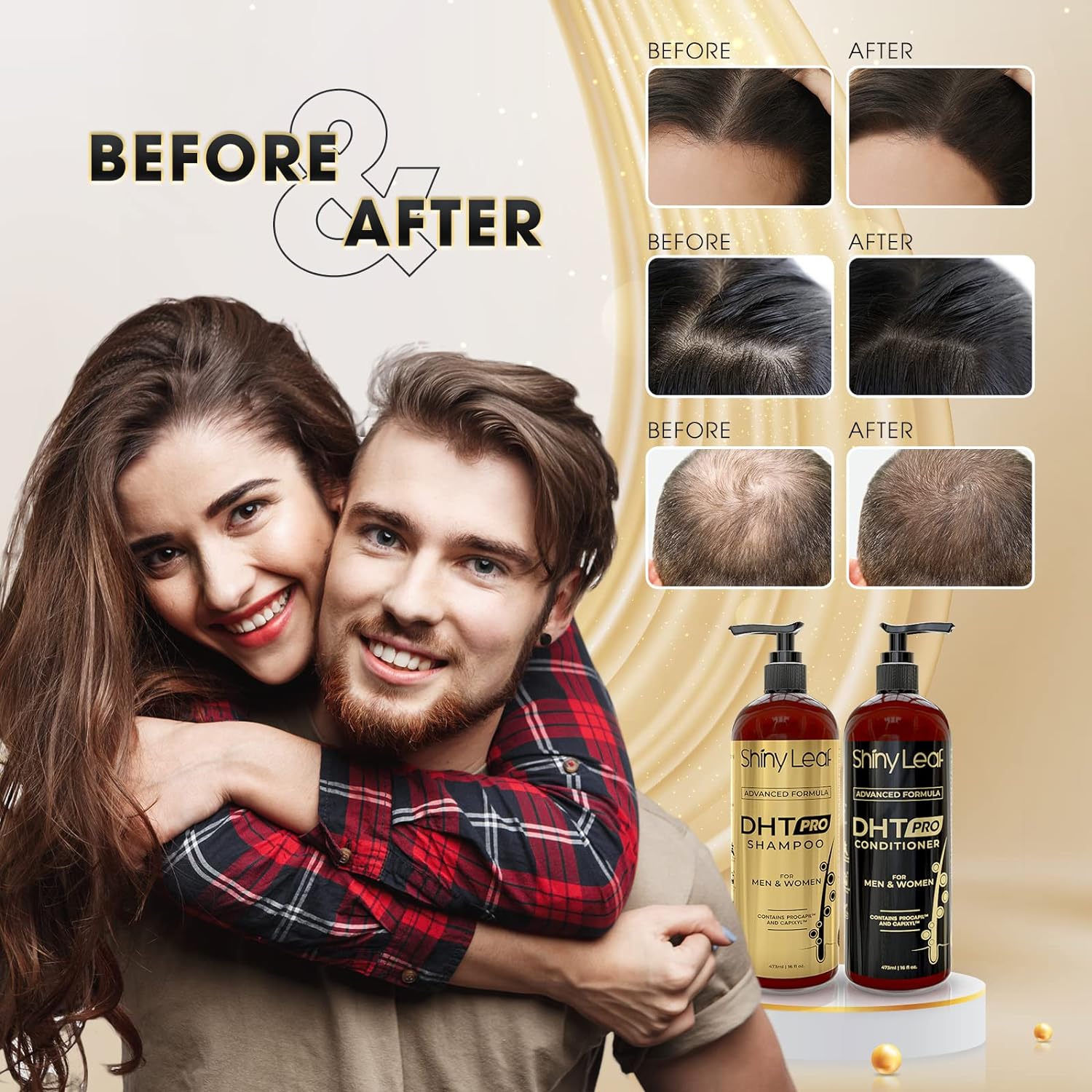 Bariatric Multivitamin with Iron With DHT Pro Shampoo by Shiny Leaf