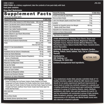 GNC Mega Men® Performance &amp; Vitality Vitapak® Program – 30 Servings by Top Vita Shop