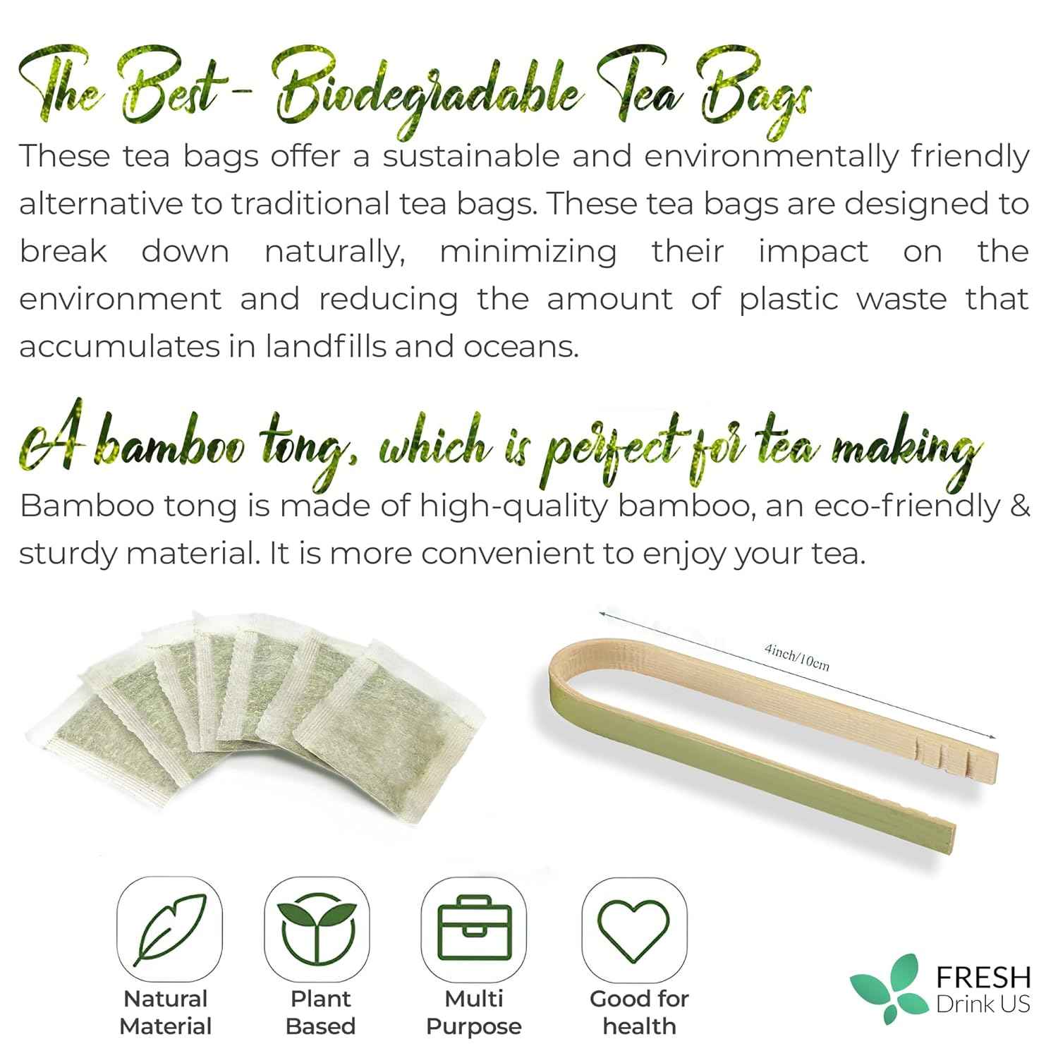 Premium Fennel Tea Bags, 100% Natural &amp; Pure from Fennel Seeds. Fennel Seed Herbal Tea. Fennel Seed Tea. Made with Natural Material Tea Bags. No Sugar, No Caffeine, No Gluten, Vegan.