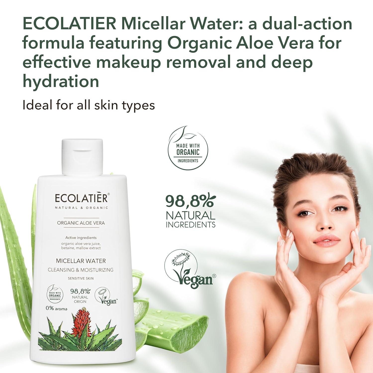 x-Micellar Water Cleansing &amp; Mouisturizing Organic Aloe Vera by Damask Rose