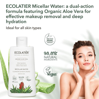 x-Micellar Water Cleansing &amp; Mouisturizing Organic Aloe Vera by Damask Rose