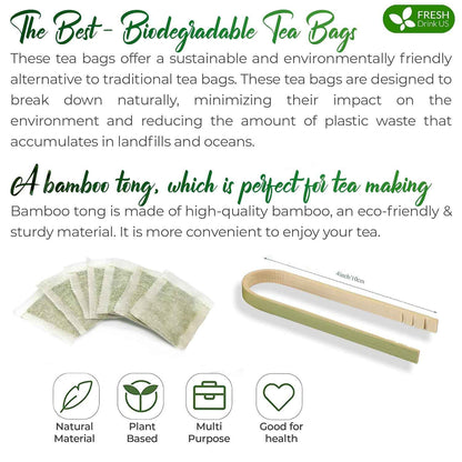 Premium Green Tea Bags, 100% Natural &amp; Pure from Green Tea. Green Herbal Tea. No Sugar, No Gluten, Vegan