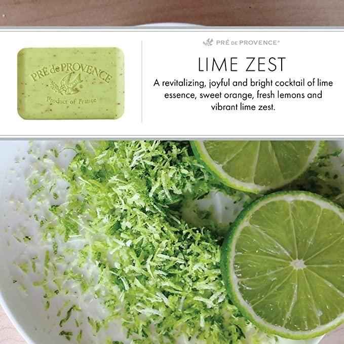 Pre De Provence Lime Zest Shea Butter Enriched Vegetable Soap 250g