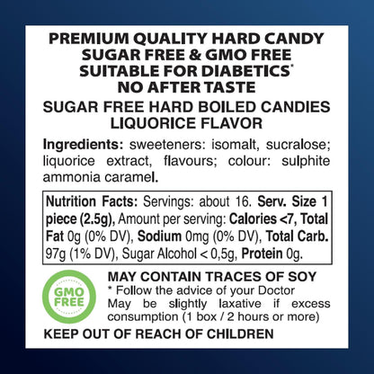 Swiss Imports Liquorice Sugarfree Candy Bonbons - 1.4oz by Pasteur Pharmacy