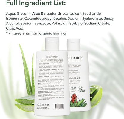 x-Facial Tonic Intense Hydration Organic Aloe Vera by Damask Rose