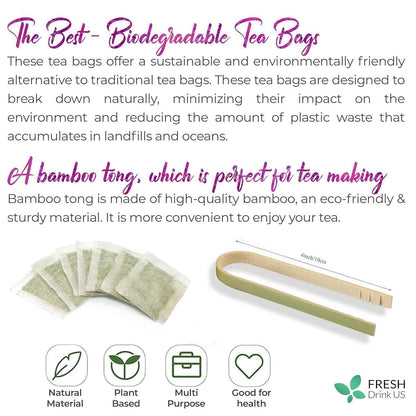 Premium Milk Thistle Tea Bags, 100% Natural &amp; Pure from Milk Thistle Seeds. Milk Thistle Seed Herbal Tea. Milk Thistle Seed Tea. Made with Natural Material Tea Bags. No Sugar, No Caffeine, No Gluten, Vegan.