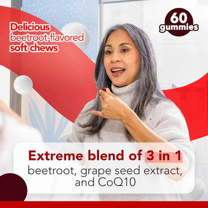 Beet Root Extreme Gummies with CoQ10, 60 Count