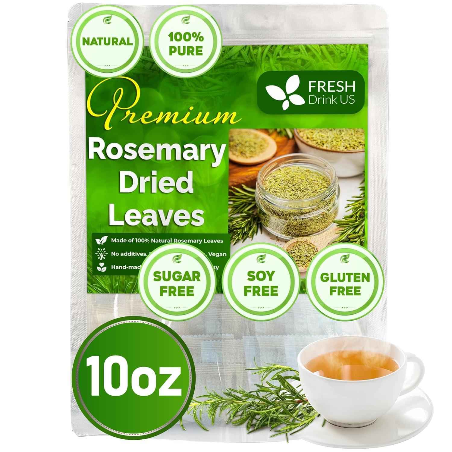 Premium Rosemary Leaves, Tea Bags, Powder, 100% Natural &amp; Pure from Dried Rosemary Leaves, No Additives, No Caffeine, Vegan. Dried Rosemary Herb, Perfect for Seasoning, Spice Blends for Grilling &amp; Cooking