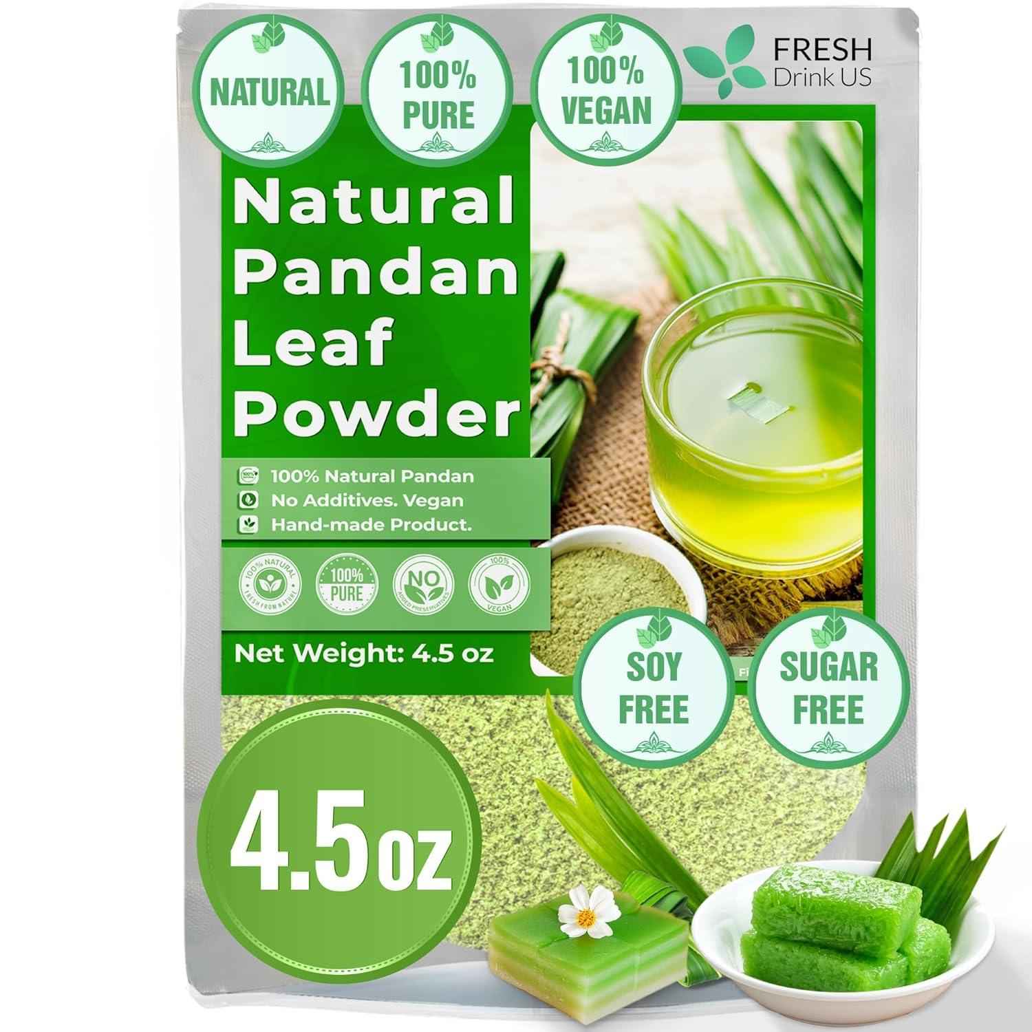 Natural Pandan Leaves Dried, Pandan Leaf Powder, 100% Pure Dried Pandan Leaves, Pandan Leaf Tea, No Additives, No Caffeine, Vegan