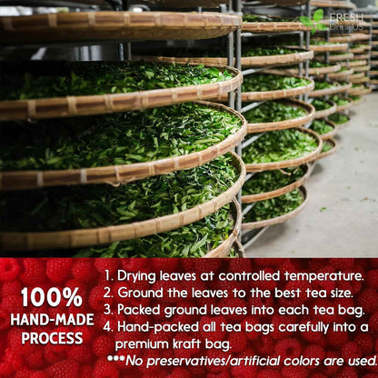 Raspberry Leaf Tea Bags, 100% Natural &amp; Pure from Raspberry Leaves. Loose Leaf Raspberry Herbal Tea, Made with Natural Material Tea Bags, Raspberry Leaf Tea. No Sugar, No Caffeine, No Gluten, Vegan.