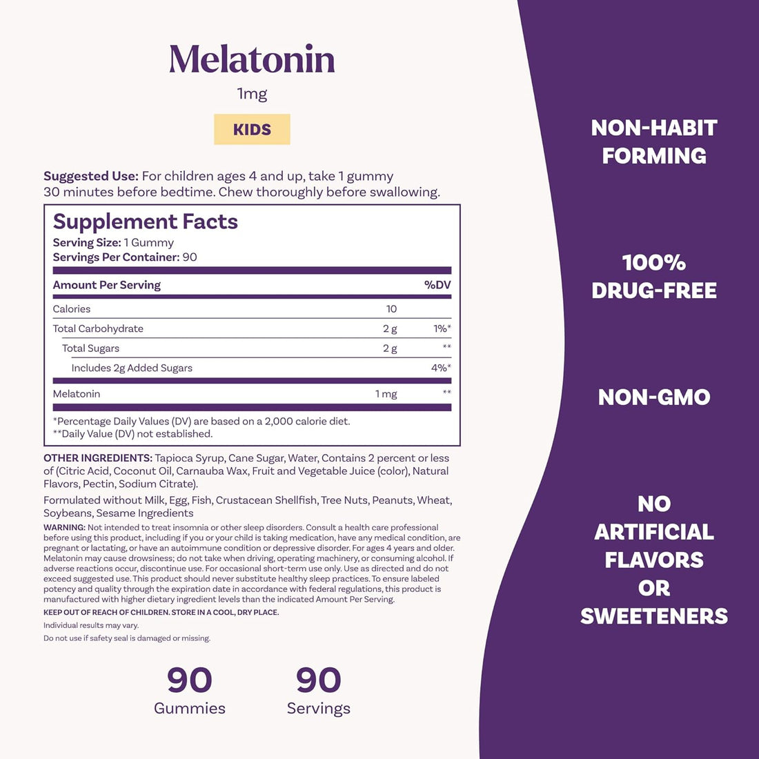 Natrol Kids Melatonin Gummies 1mg – Berry – 90 Count by Top Vita Shop