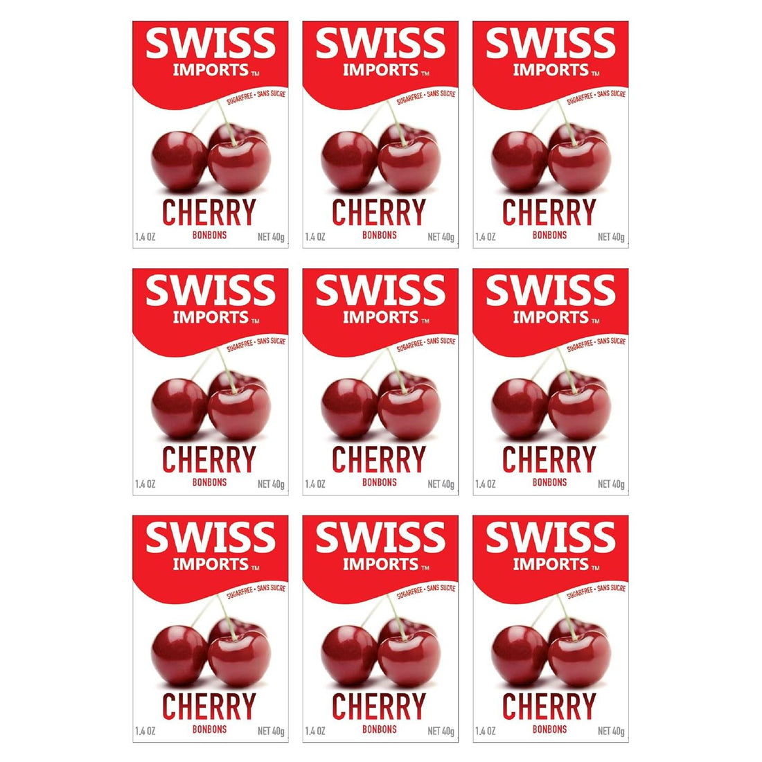Swiss Imports Cherry Sugarfree Candy Bonbons - 1.4oz by Pasteur Pharmacy