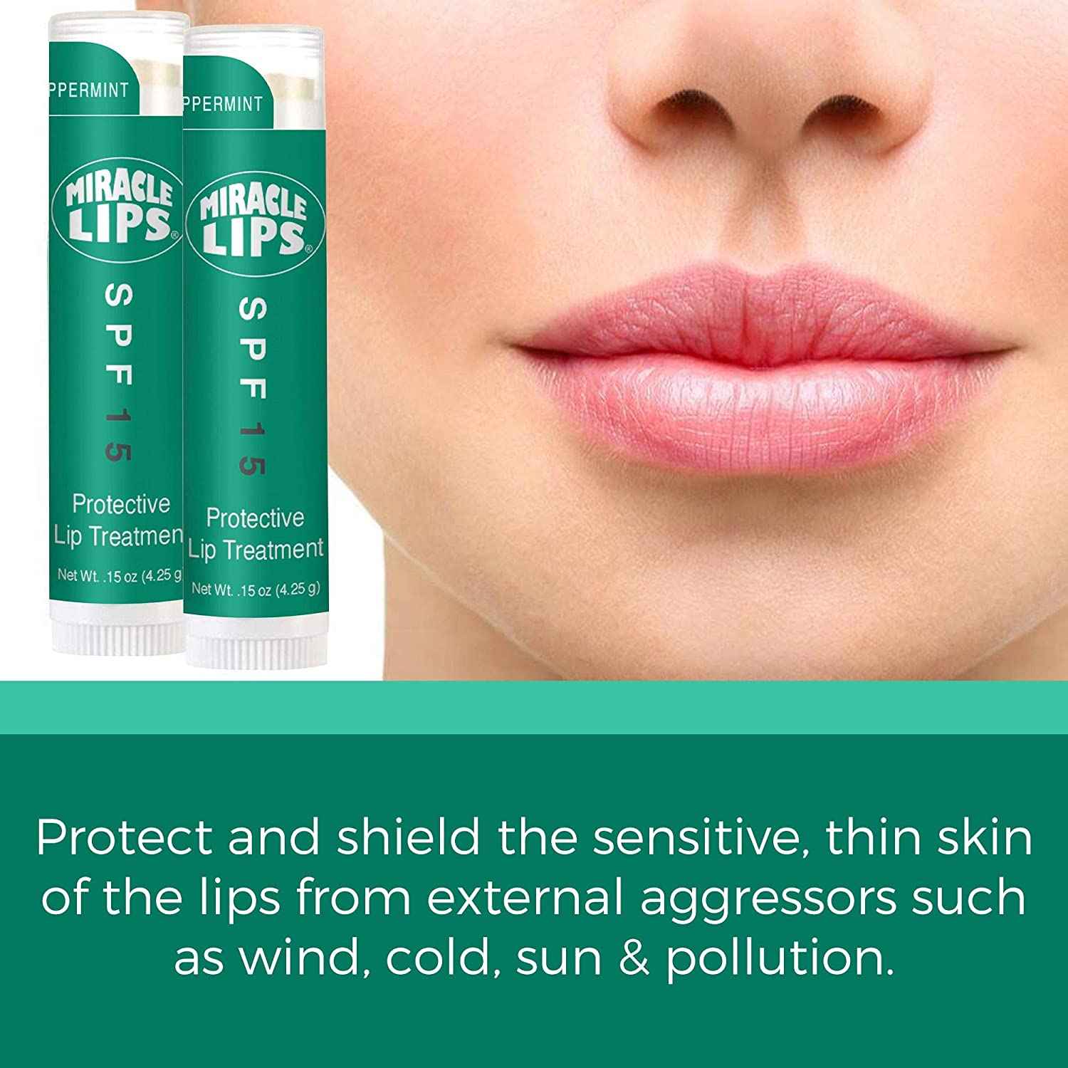 MIRACLE LIPS: SALVE, Serum, SPF 15 Correct and Protect