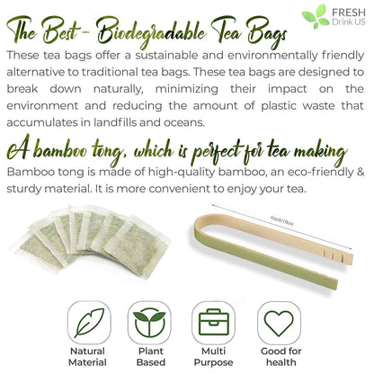 Chamomile Tea Bags, 100% Natural Chamomile, Freshly Picked, Naturally Dried Chamomile, Hand-made, Biodegradable Tea Bag