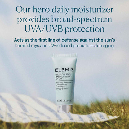 ELEMIS Pro-Collagen Marine Cream SPF 30, Lightweight Anti-Wrinkle Daily Facial Moisturizer