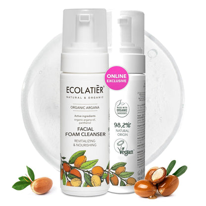 x-Facial Foam Cleanser Revitalizing &amp; Nourishing Organic Argana by Damask Rose