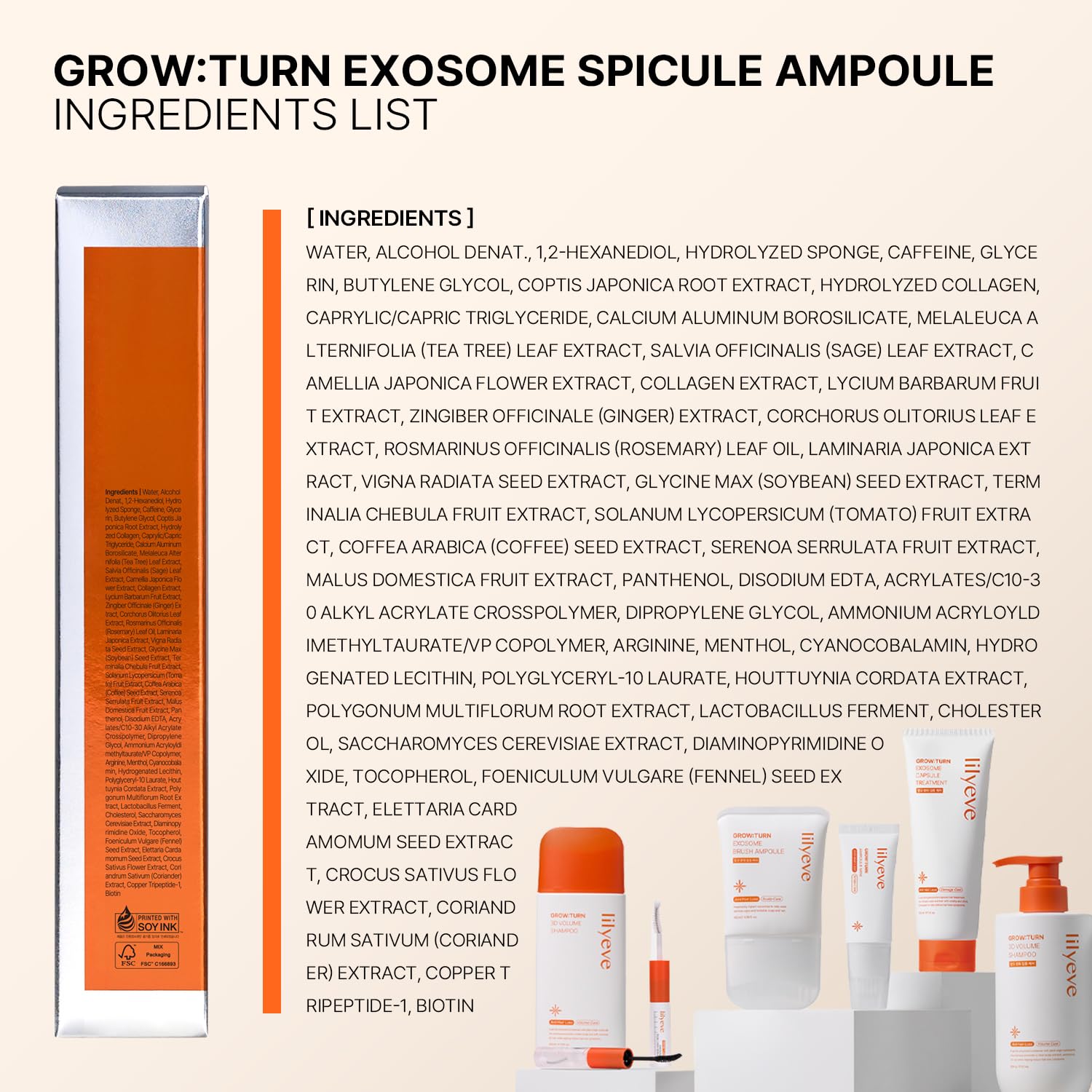 Lilyeve Grow Turn Exosome Spicule Ampoule 3000  DestGlow