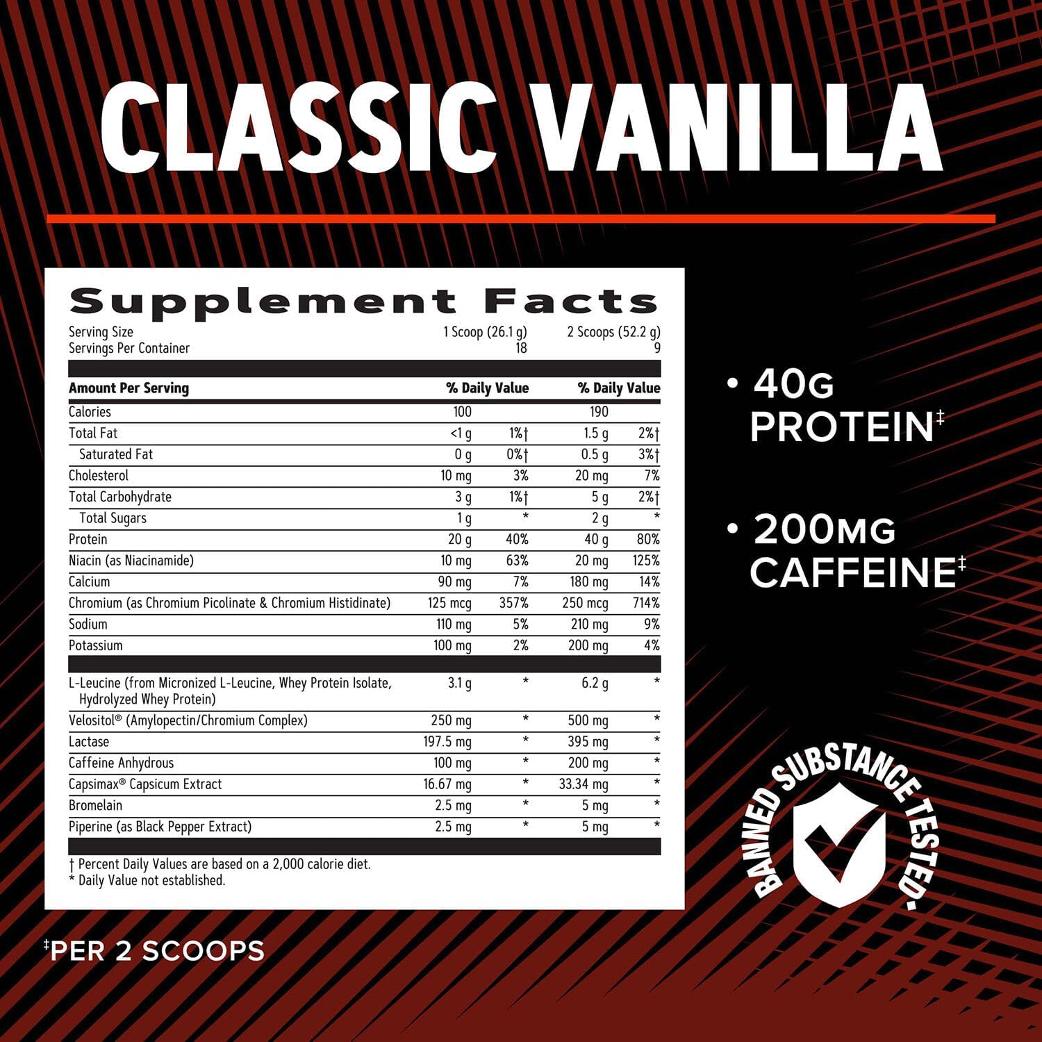GNC AMP Wheybolic Ripped Protein Powder – Classic Vanilla (9 Servings) by Top Vita Shop