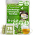Premium Tulsi Moringa Lemongrass  Tea Bags, 100% Natural & Pure from Tulsi Holy Basil Leaves, Moringa & Lemongrass.
