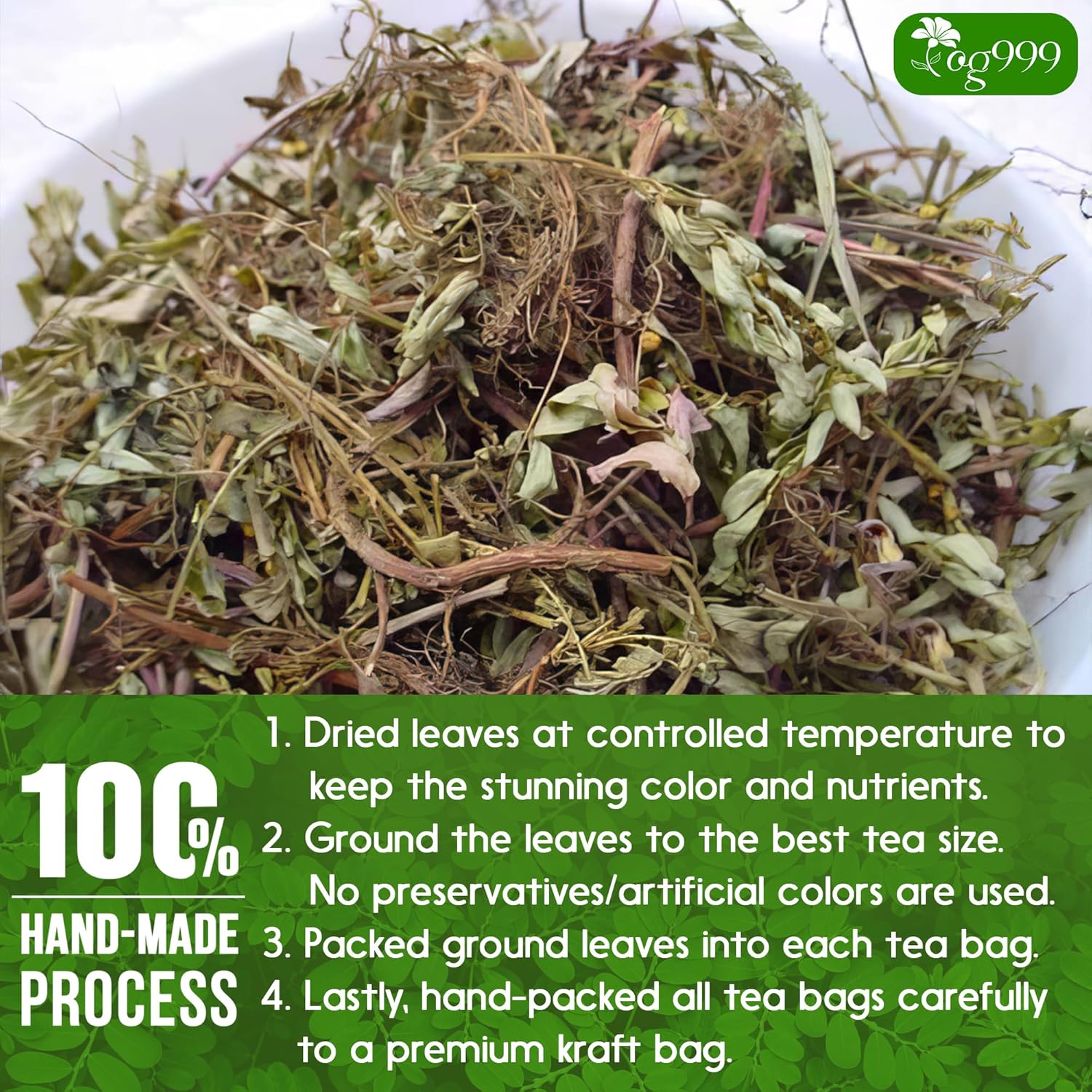 Dried Chanca Piedra Leaves, Chanca Piedra Tea “Stone Breaker” Tea Bags by FreshDrinkUS - Natural and Premium Herbal Tea