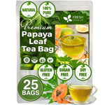 Premium Papaya Leaf Tea Bags, Made with Natural Material Tea Bags. No Sugar, No Caffeine, No Gluten, Vegan.